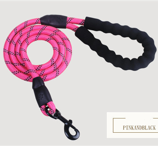 Reflective Nylon Dog Leash – Durable Walking & Training Rope for Small, Medium & Large Dogs COL2