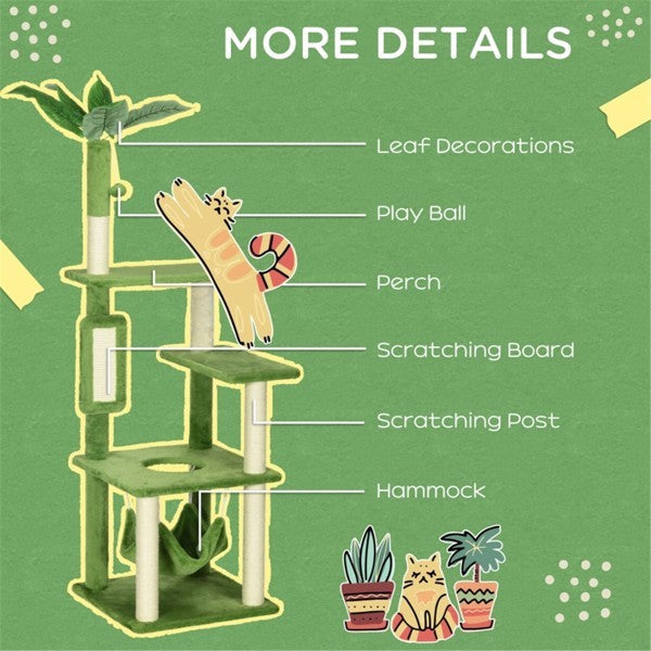 Multi-Level Cat Tree Climbing Tower – Indoor Cattery Play Structure for Cats, Amazon Shippable (Not Available on Walmart)