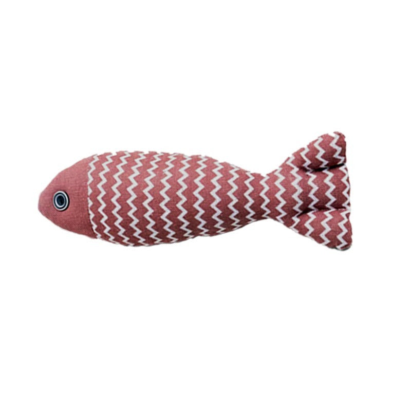 Pet Mint Fish Toy for Cats – Soft Catnip Plush Fish (Color Sent Randomly), Fun Toy for Cats of All Ages
