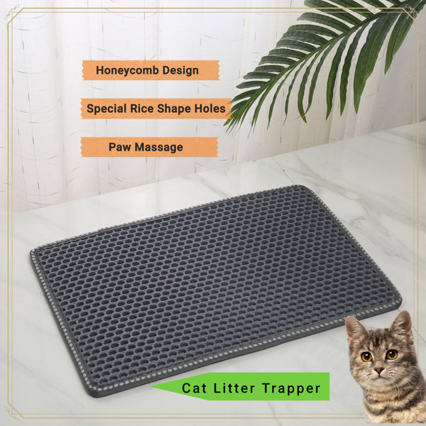 Cat Litter Box Mats – Splash-Proof Filter Mats for Clean and Tidy Litter Areas | Cat Drinking & Feeding – furn35