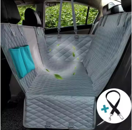 Waterproof Pet Car Seat Hammock – Durable Rear Seat Cover for Dogs & Cats ACS20