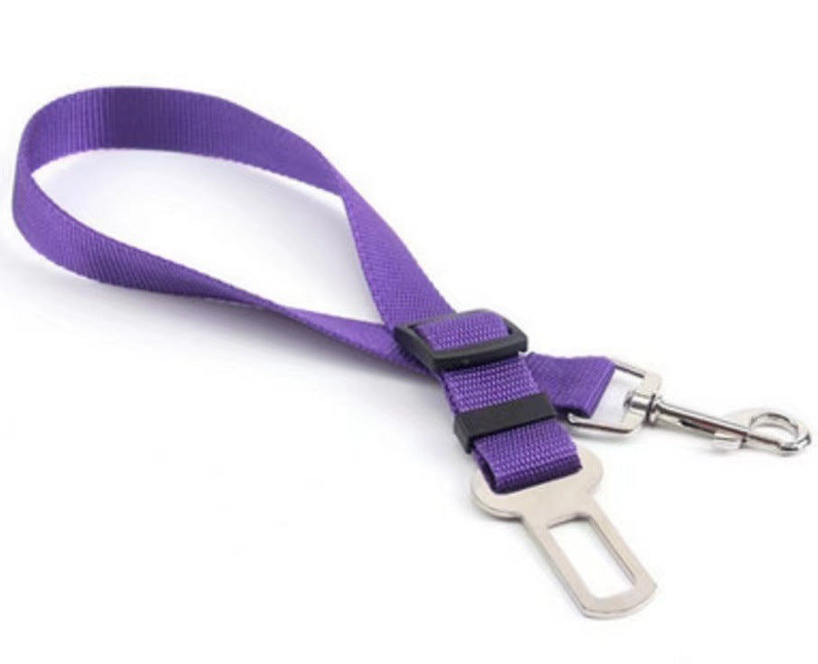 Retractable Dog Car Safety Belt – Adjustable Pet Seatbelt with Buckle for Vehicle Travel COL6