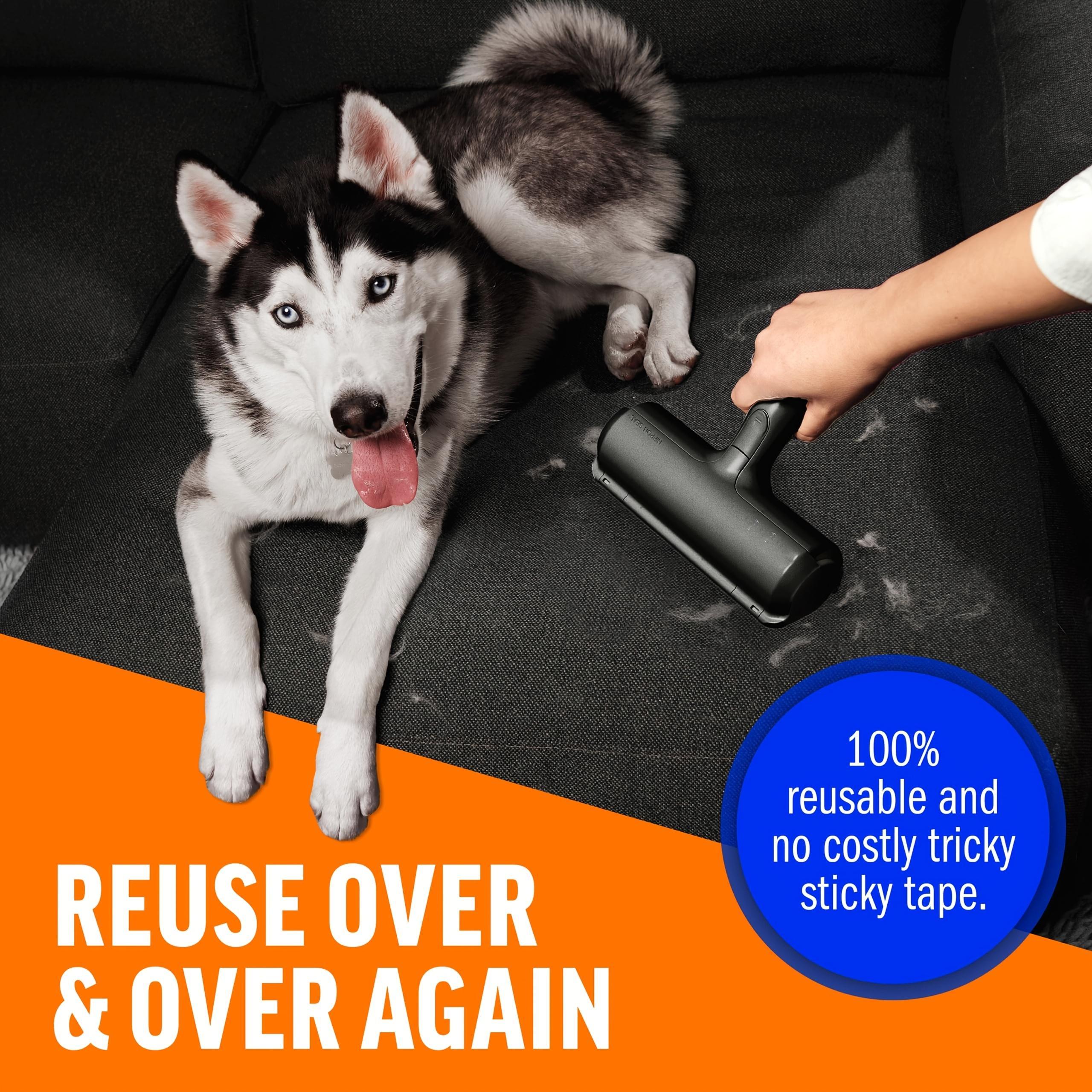 Reusable Pet Hair Remover with Sticky Applicator – Black Fur Remover for Furniture, Sofas & Carpets care 34