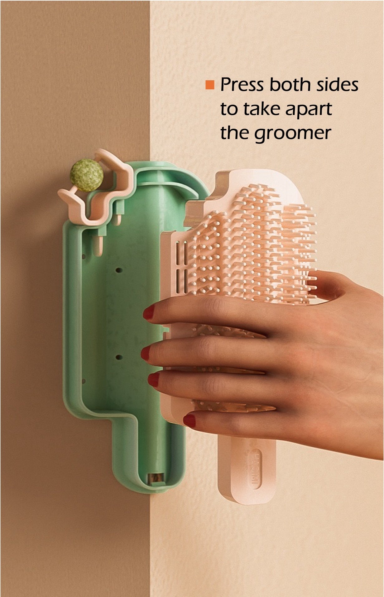 Popsicle-Shaped Cat Self Grooming Brush – Corner Scratcher & Massage Comb care 35