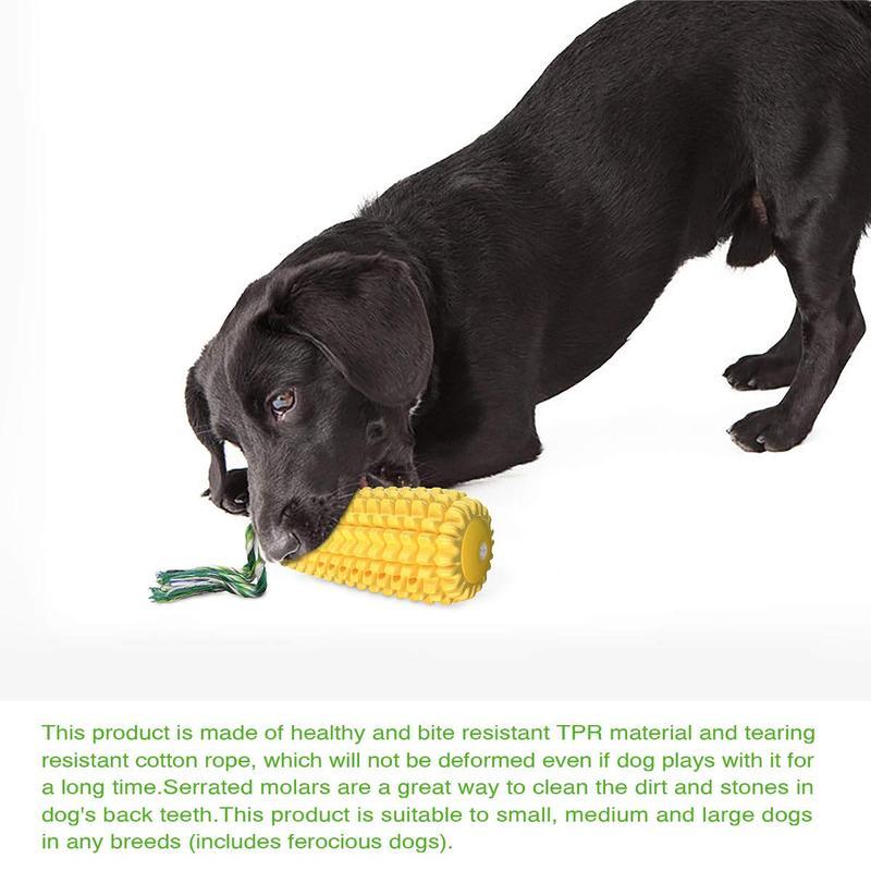 Corn Stick Dog Chew Toy – Squeaky Rope Toy for All Breed Sizes