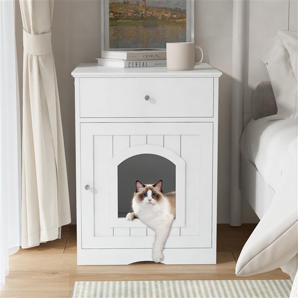 Wooden Pet House – Cozy Indoor Shelter for Cats and Small Dogs | Cat Drinking & Feeding – bed45