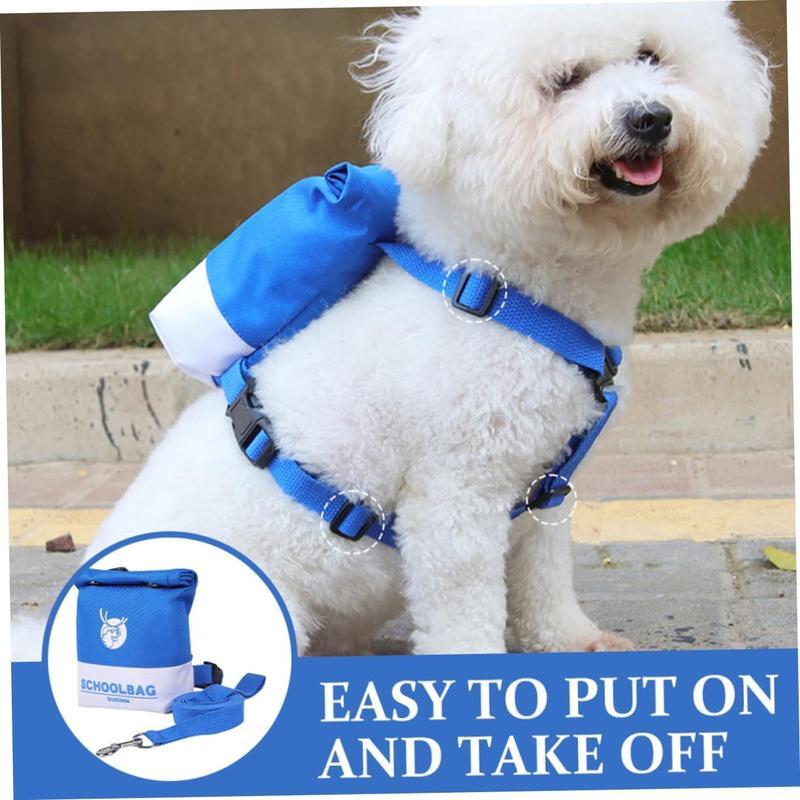 Portable Pet Backpack Vest for Dogs – Lightweight Outdoor Travel Rucksack with Adjustable Straps ACS18