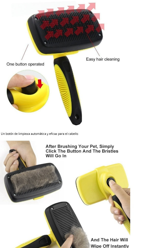 Automatic Retractable Pet Comb – Self-Cleaning Grooming Brush for Dogs and Cats care 8