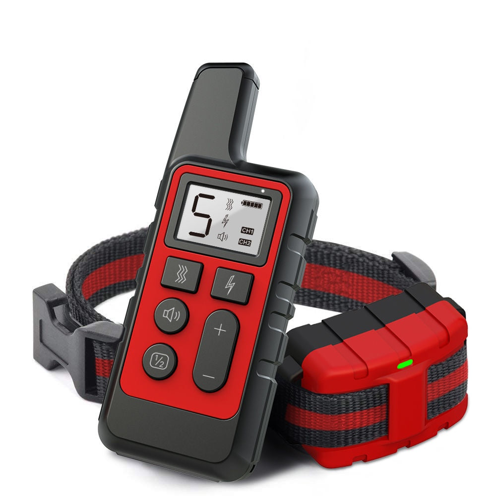 Red Dog Training Collar – Adjustable Obedience Tool for Behavior Correction, Walks & Drinking & Feeding Time COL 21