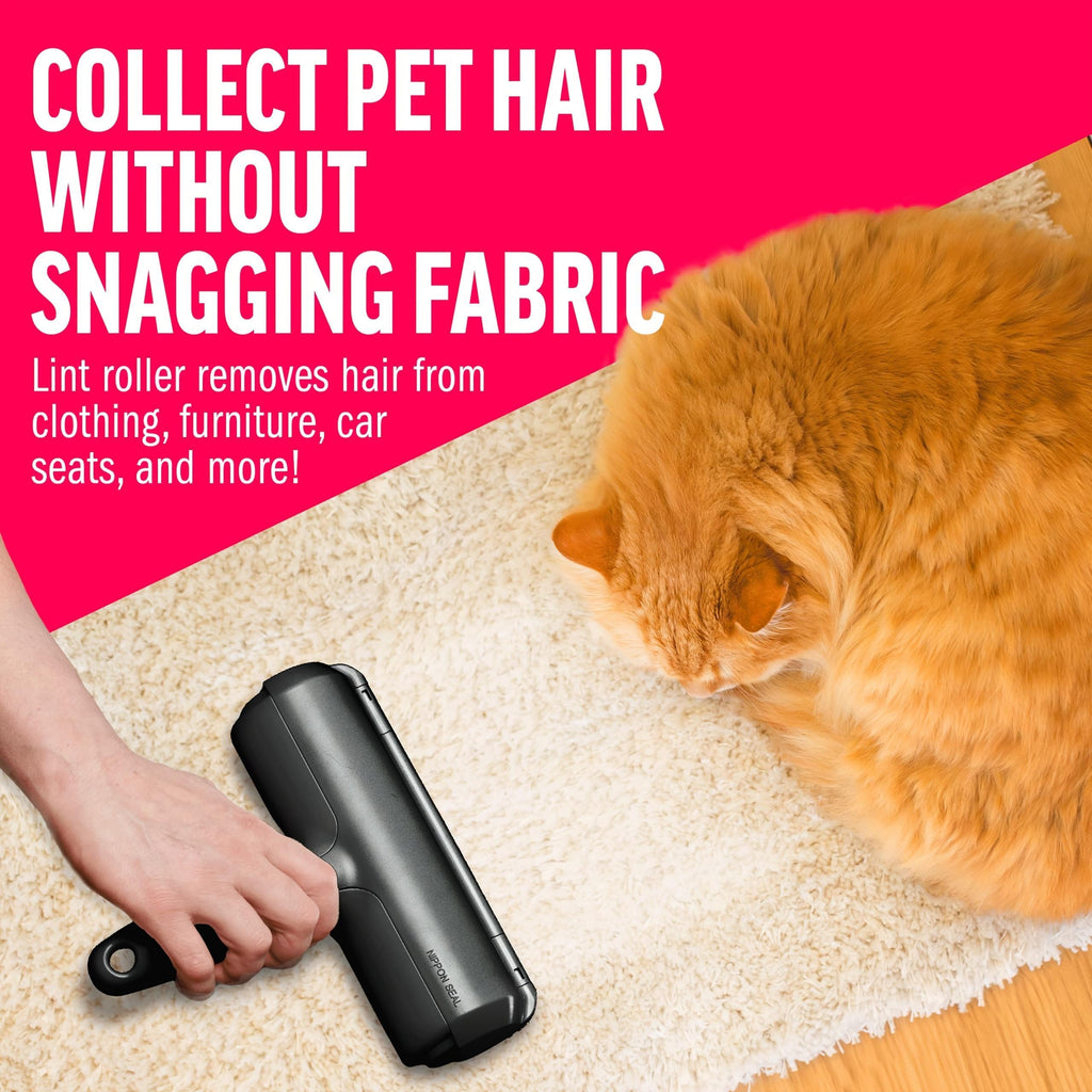 Reusable Pet Hair Remover with Sticky Applicator – Black Fur Remover for Furniture, Sofas & Carpets care 34