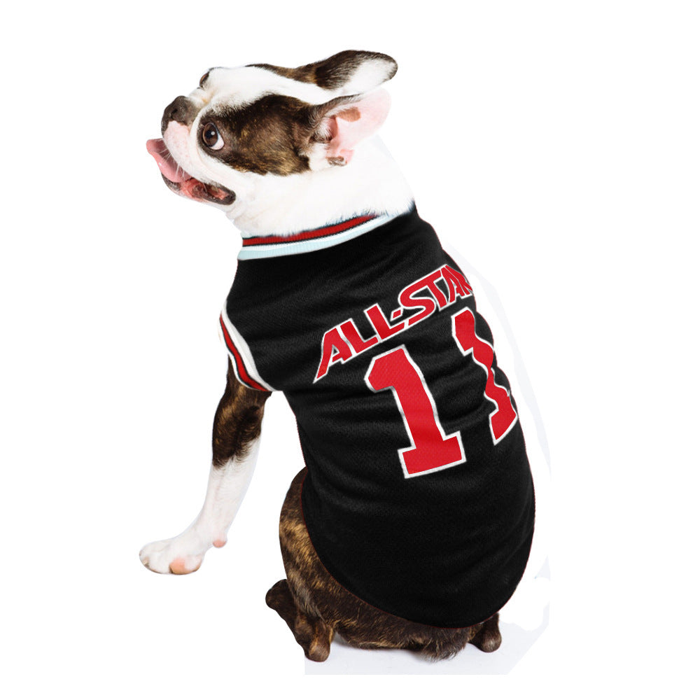 World Cup Ball Dog Vest – Lightweight Spring & Summer Pet Outfit for Small Dogs & Cats CLS