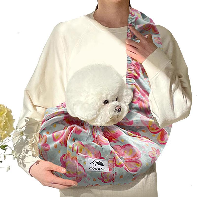 Hands-Free Pet Cuddle Carrier – Sling-Style Travel Bag for Small & Medium Dogs, Cats, Rabbits & More ACS37