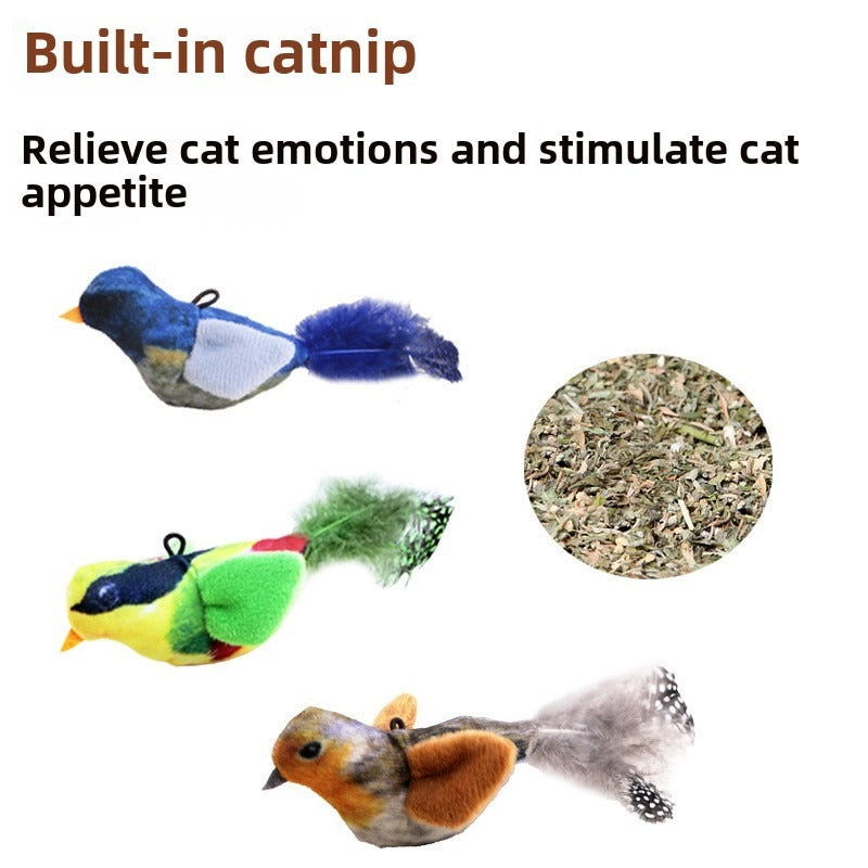 Interactive Bird Sound Toy for Pets – Safe, Durable & Anti-Bite Toy for All Ages, Helps Relieve Pet Anxiety