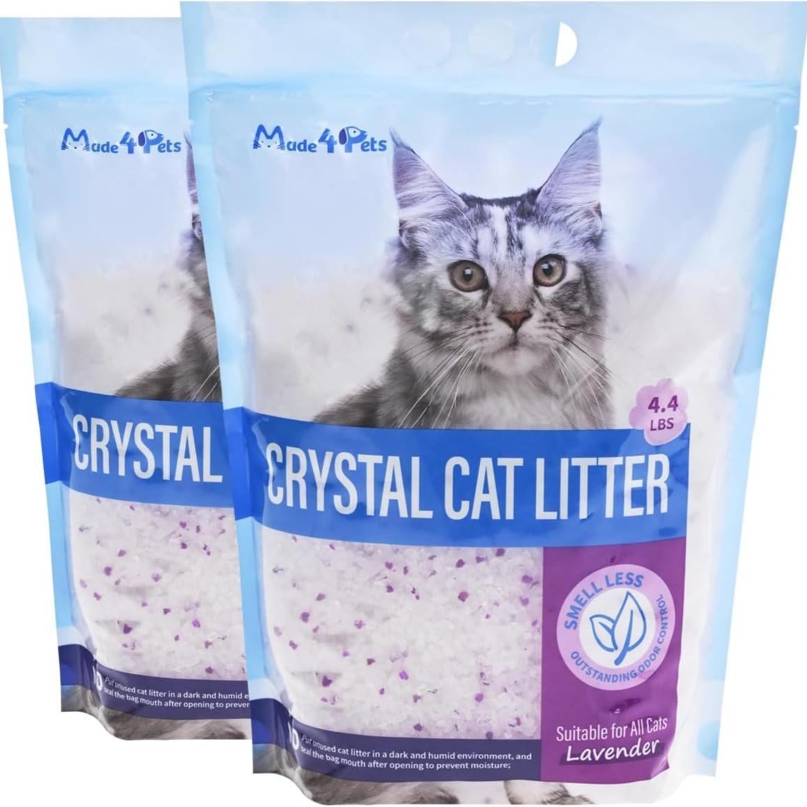 Crystal Cat Litter – Lightweight, Low Dust, Odor Control & No Caking Formula | Cat Drinking & Feeding – bed89