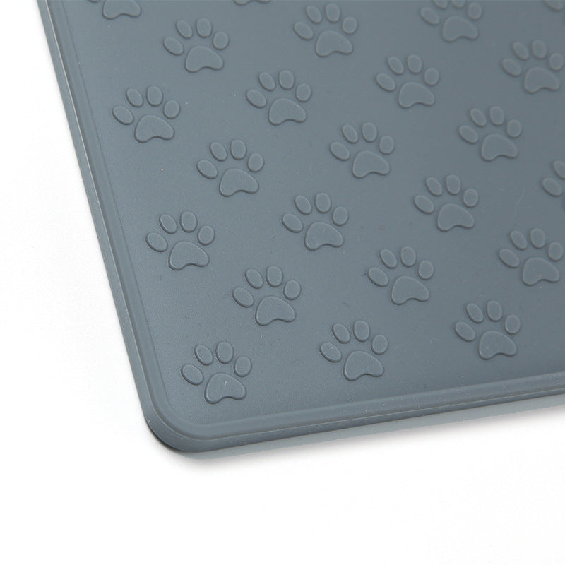 Waterproof Silicone Pet Mat – Easy-to-Clean Square Placemat for Dogs & Cats | Cat Drinking & Feeding – bed20
