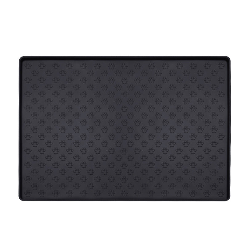Waterproof Silicone Pet Mat – Easy-to-Clean Square Placemat for Dogs & Cats | Cat Drinking & Feeding – bed20