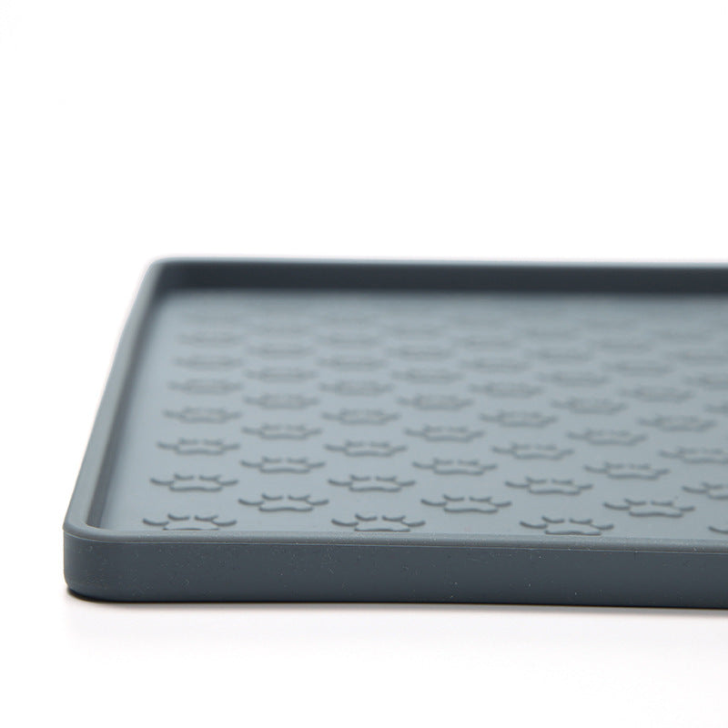 Waterproof Silicone Pet Mat – Easy-to-Clean Square Placemat for Dogs & Cats | Cat Drinking & Feeding – bed20