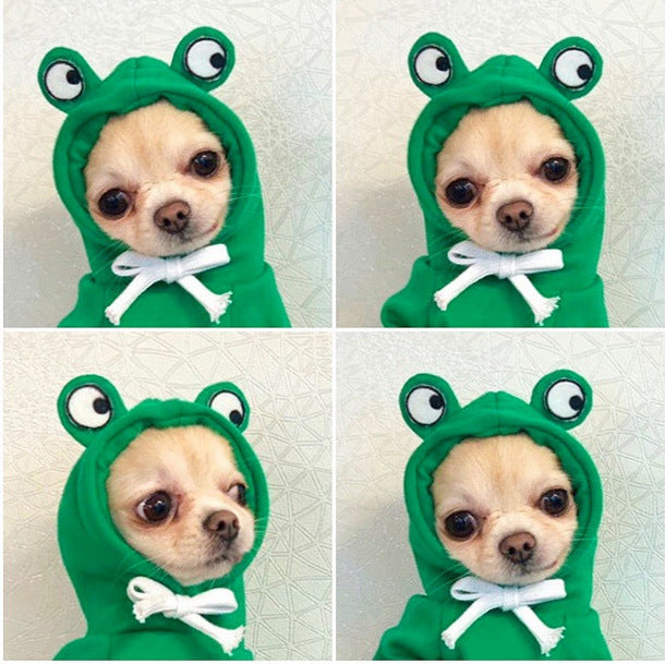 Cute Fruit Dog Hoodie – Winter Warm Fleece Outfit for Small Dogs & Cats, Frenchie & Chihuahua Coat CLS