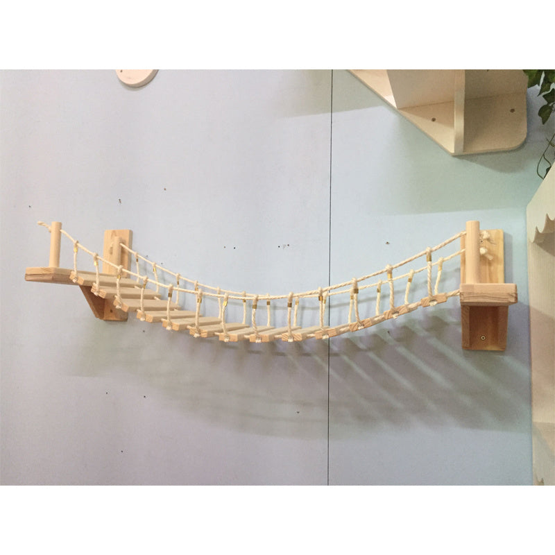 Wall Cat Furniture Pine Wall Hanging – Space-Saving Elevated Cat Perch & Climbing Shelf | Cat Drinking & Feeding – furn2