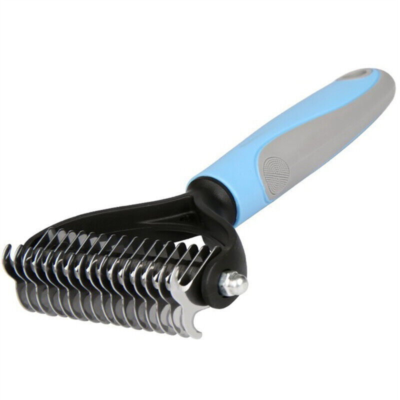 2-in-1 Grooming Brush for Dogs & Cats – Deshedding & Dematting Tool