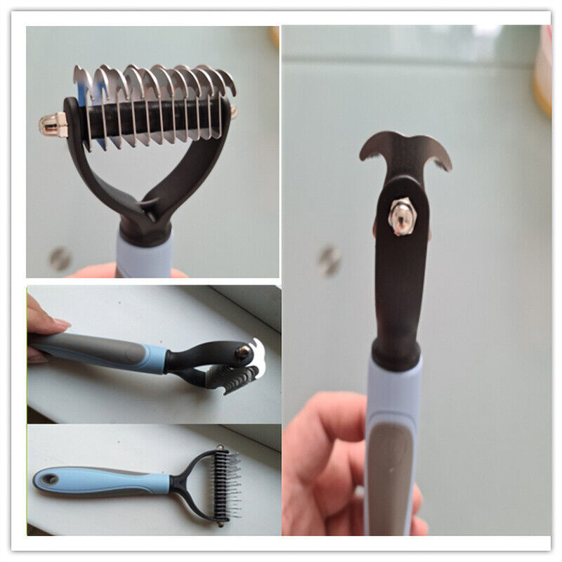 2-in-1 Grooming Brush for Dogs & Cats – Deshedding & Dematting Tool
