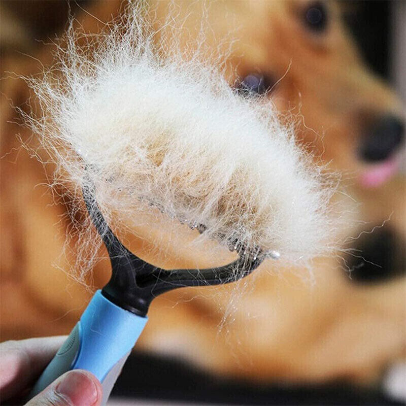 2-in-1 Grooming Brush for Dogs & Cats – Deshedding & Dematting Tool