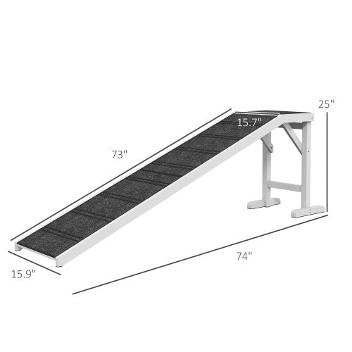 Ramp For Dog Bed – Pet Ramp with Non-Slip Carpet and Top Platform for Easy Access to Beds and Sofas | Cat Drinking & Feeding – furn33