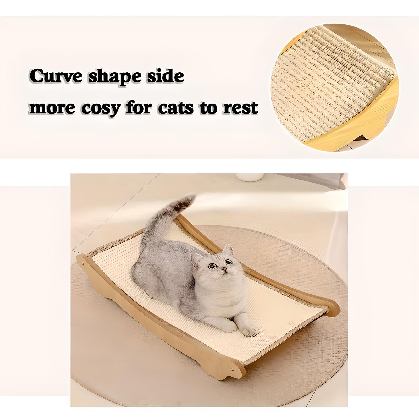 U-Shaped Cat Scratching & Lying Bed – Cozy Design for Cat Owners & Lovers | Cat Drinking & Feeding – bed88