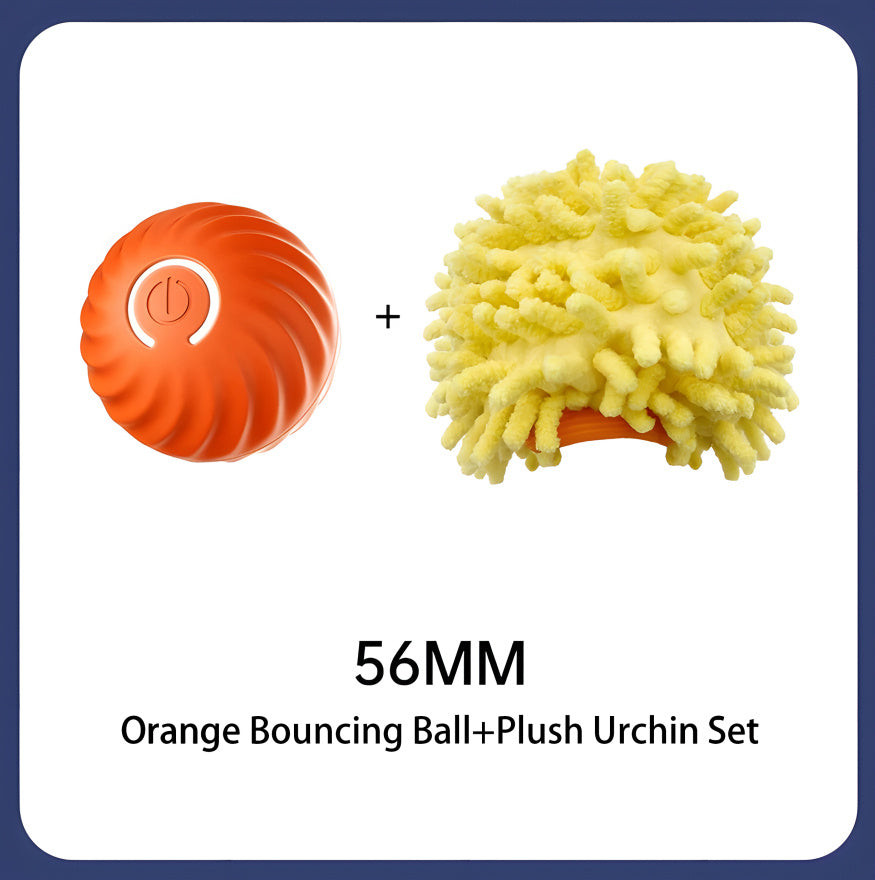 Interactive Bouncing Ball Dog Toy – Smart, USB Rechargeable & Silent