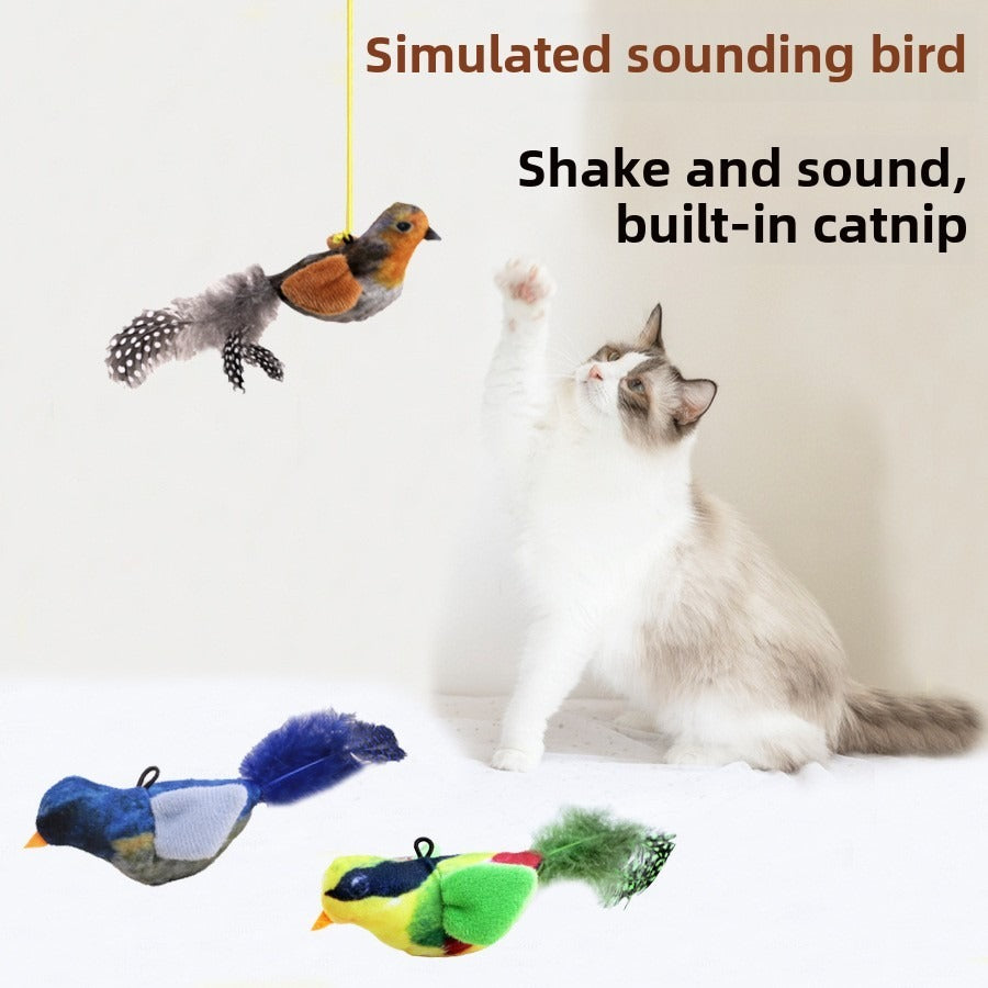 Interactive Bird Sound Toy for Pets – Safe, Durable & Anti-Bite Toy for All Ages, Helps Relieve Pet Anxiety