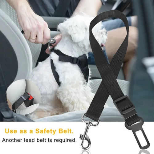2-Pack Adjustable Pet Seat Belt Leash – Safety Harness Leads for Dogs & Cats ACS7