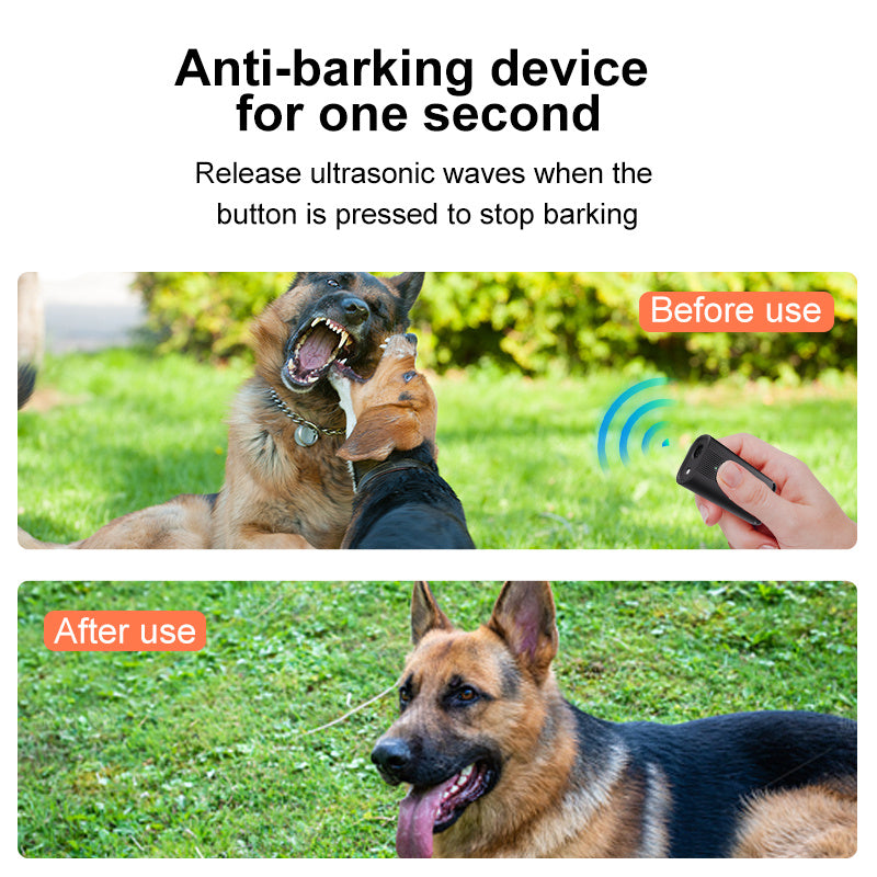 Mini Dog Bark Deterrent Device – USB Rechargeable Anti-Barking Trainer with Flashing Light, Portable & Compact ACS47