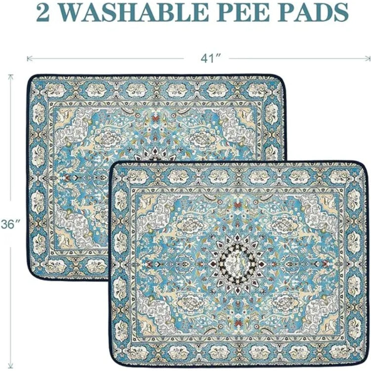 Qeils Washable Dog Pee Pads (2 Pack, 36x41) – Reusable, Super Absorbent & Leakproof Potty Training Pads care 40