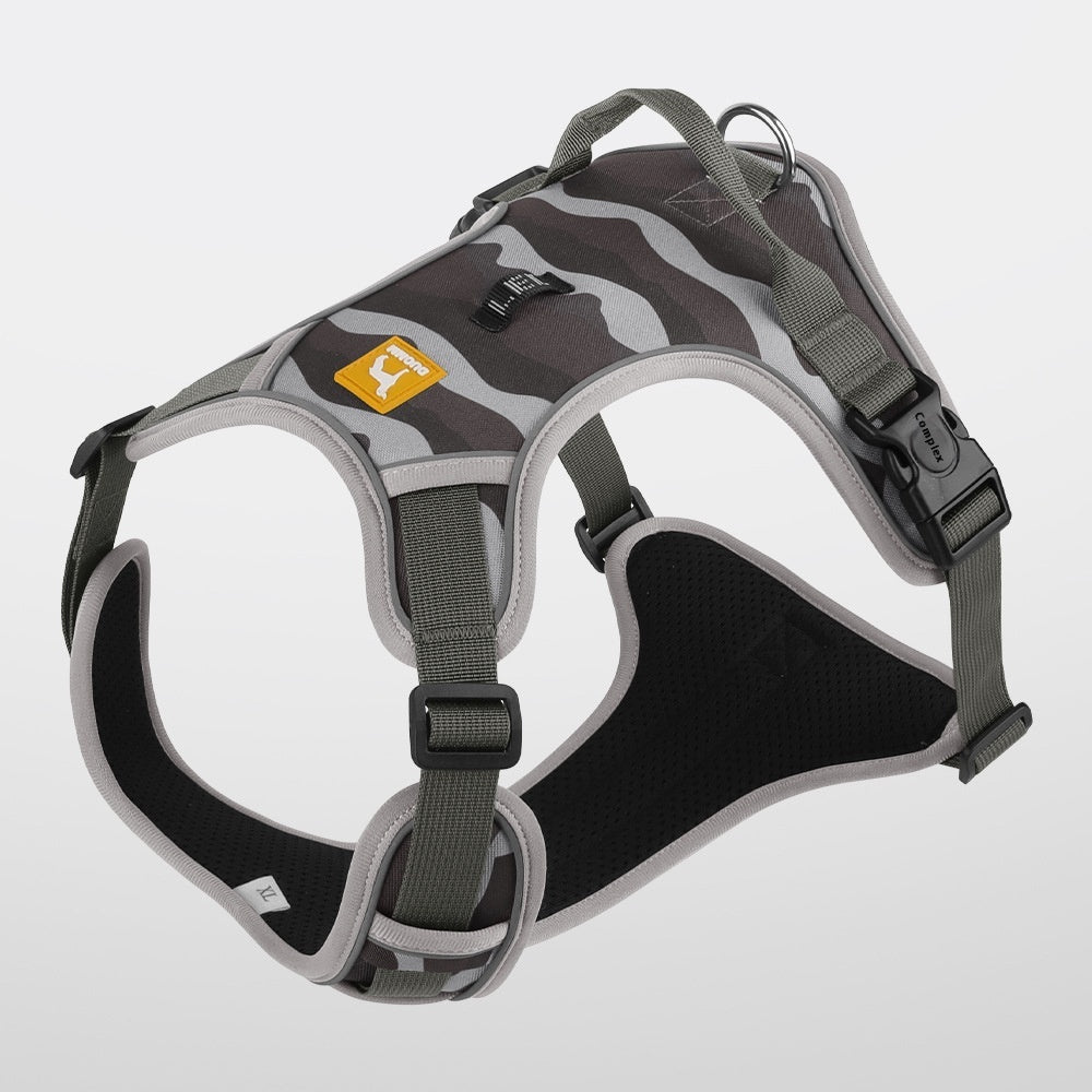 Reflective Dog Chest & Back Harness with Hand-Held Leash – Secure Commuter Walking Strap COL5