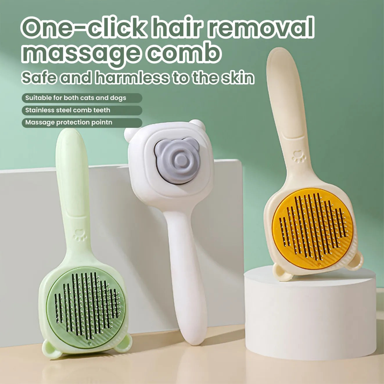 Multi-Functional Pet Spray Comb – One-Key Spray & Deep Hair Removal for All Pet Types care 48