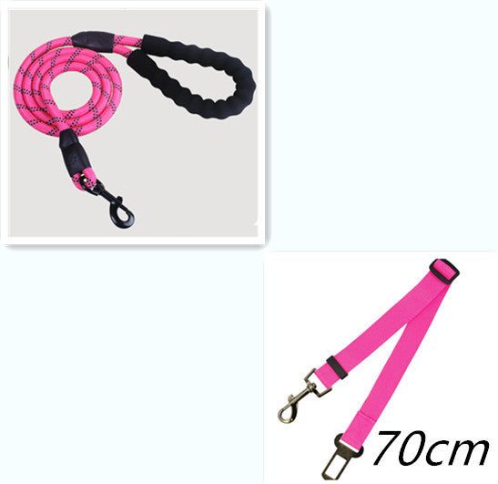 Reflective Nylon Dog Leash – Durable Walking & Training Rope for Small, Medium & Large Dogs COL2
