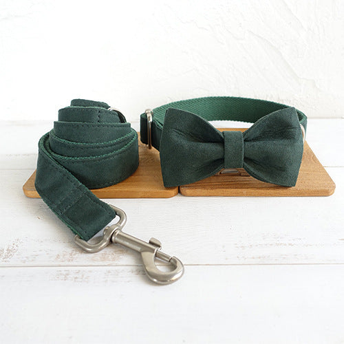 Pet Collar & Bow Leash Set – Stylish Traction Kit for Small Dogs & Cats COL10
