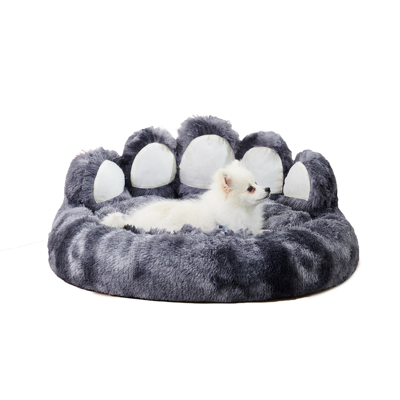 Cute Bear Paw Dog & Cat Bed – Plush Pet Bed for Small Breeds
