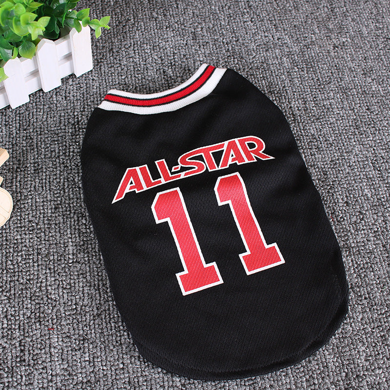 World Cup Ball Dog Vest – Lightweight Spring & Summer Pet Outfit for Small Dogs & Cats CLS