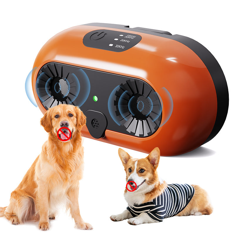 Ultrasonic Anti-Barking Device – 3-Mode Dog Bark Deterrent with 50ft Range for Indoor & Outdoor Use ACS38