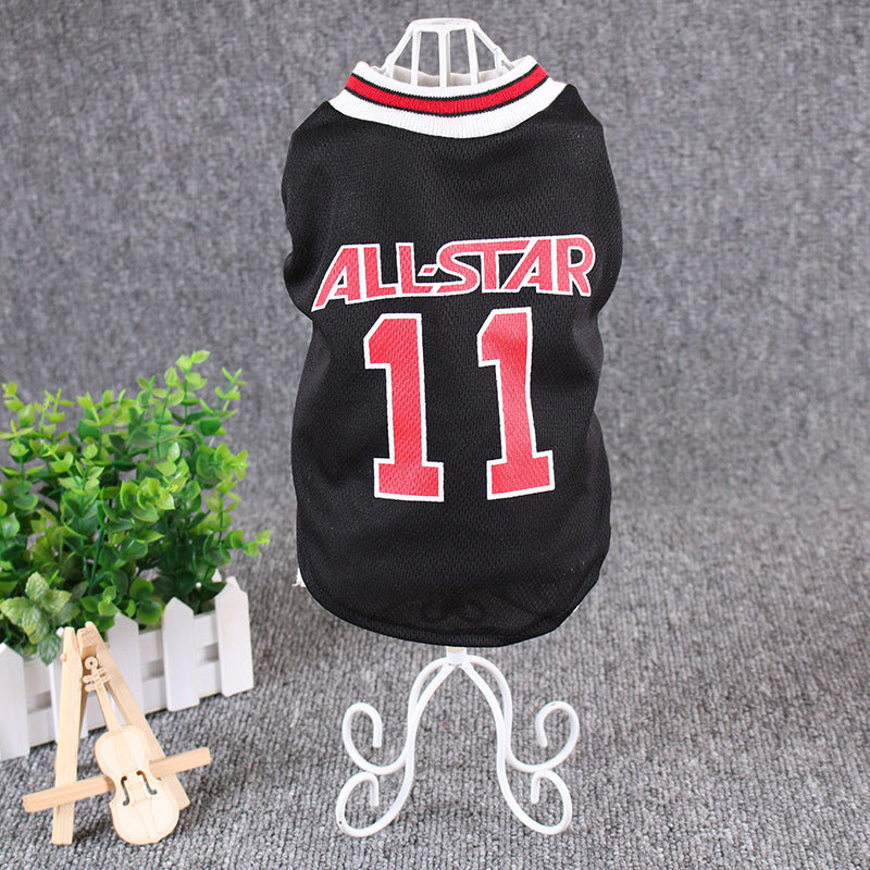 World Cup Ball Dog Vest – Lightweight Spring & Summer Pet Outfit for Small Dogs & Cats CLS