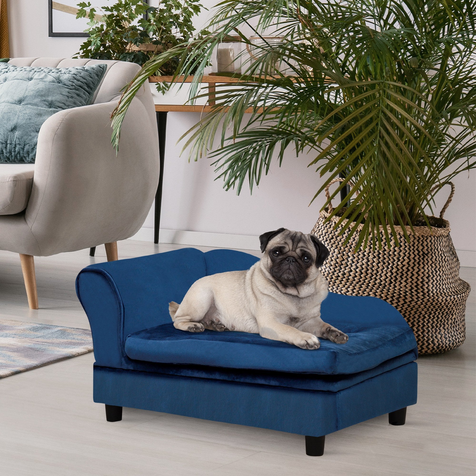 Luxury Small Dog Bed – Plush Design with Hidden Storage Compartment | Cat Drinking & Feeding – bed22