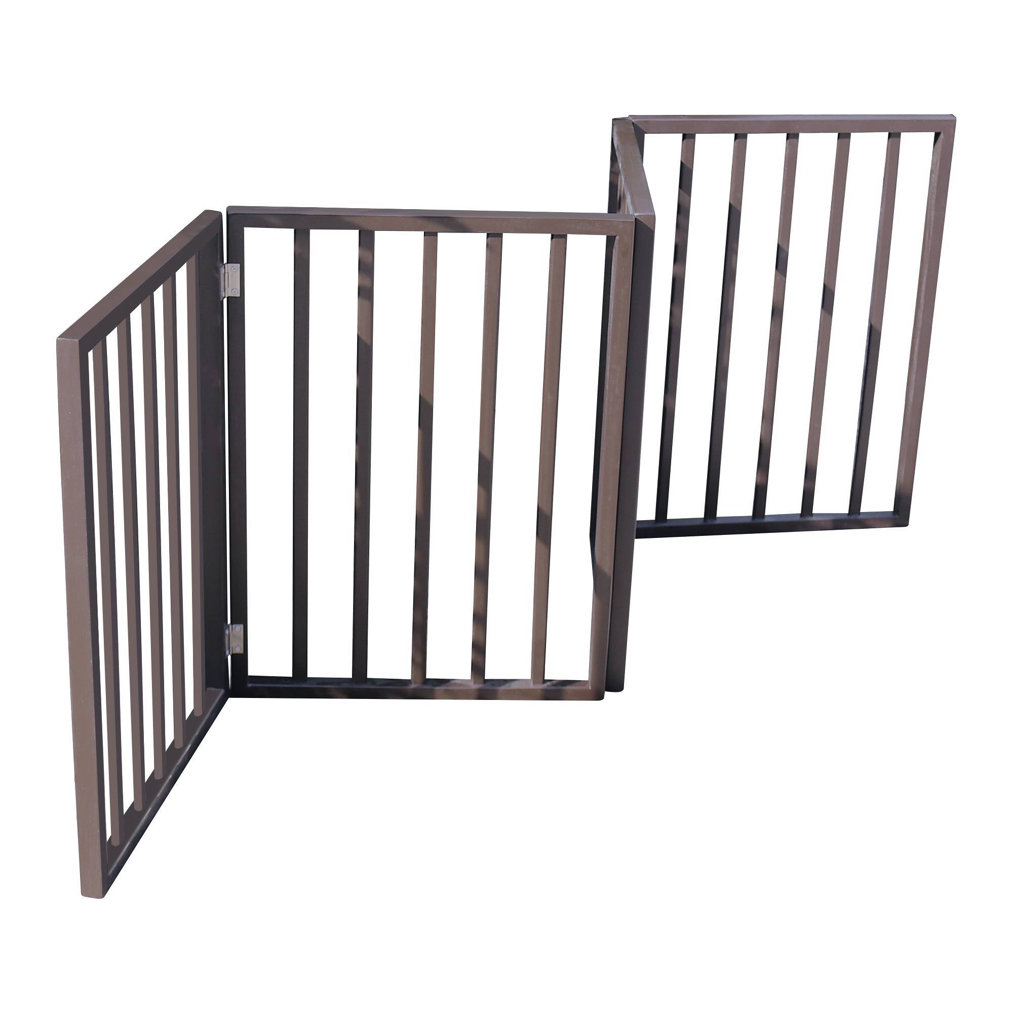 Folding Pet Gate for Doorways, Stairs & Entryways – Freestanding Dog Barrier for Home Use ACS22