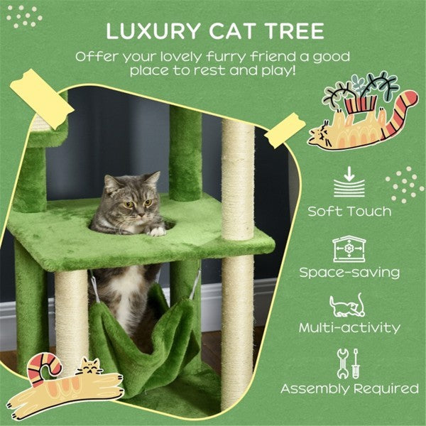 Multi-Level Cat Tree Climbing Tower – Indoor Cattery Play Structure for Cats, Amazon Shippable (Not Available on Walmart)
