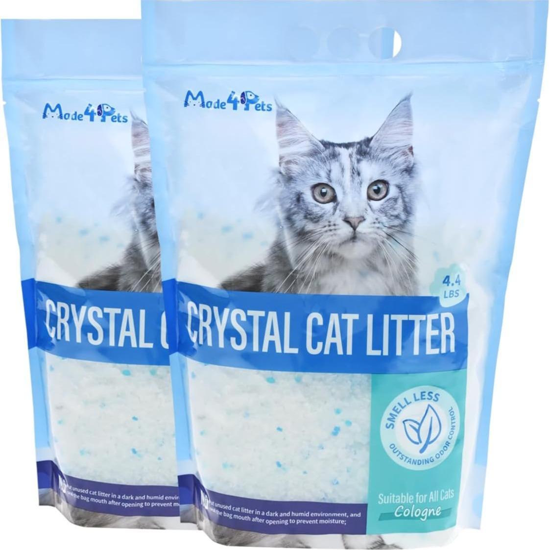 Crystal Cat Litter – Lightweight, Low Dust, Odor Control & No Caking Formula | Cat Drinking & Feeding – bed89