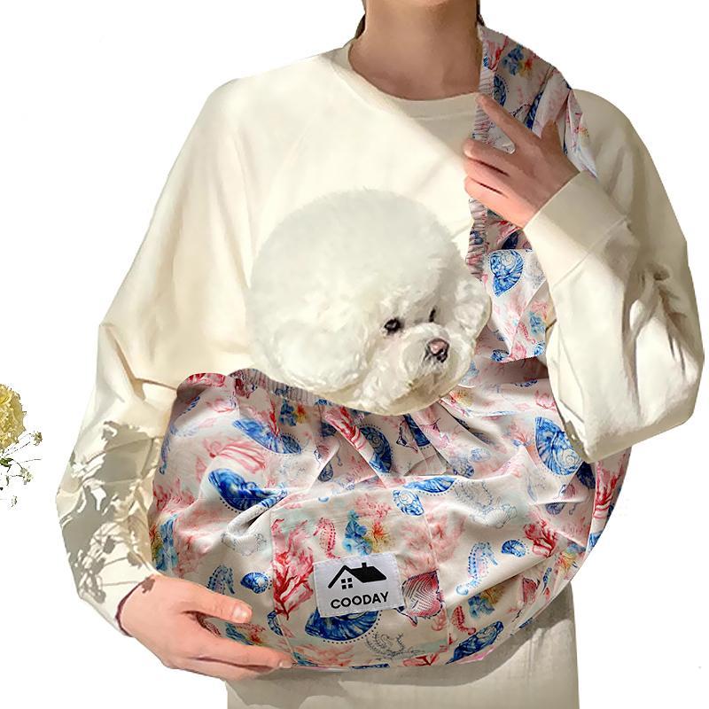 Hands-Free Pet Cuddle Carrier – Sling-Style Travel Bag for Small & Medium Dogs, Cats, Rabbits & More ACS37