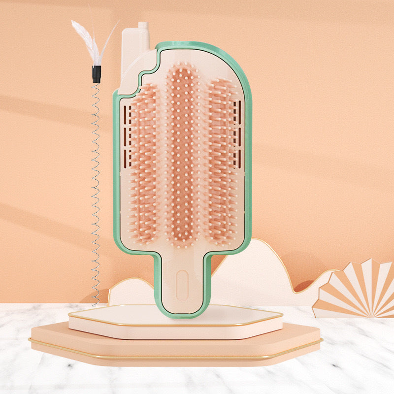 Popsicle-Shaped Cat Self Grooming Brush – Corner Scratcher & Massage Comb care 35