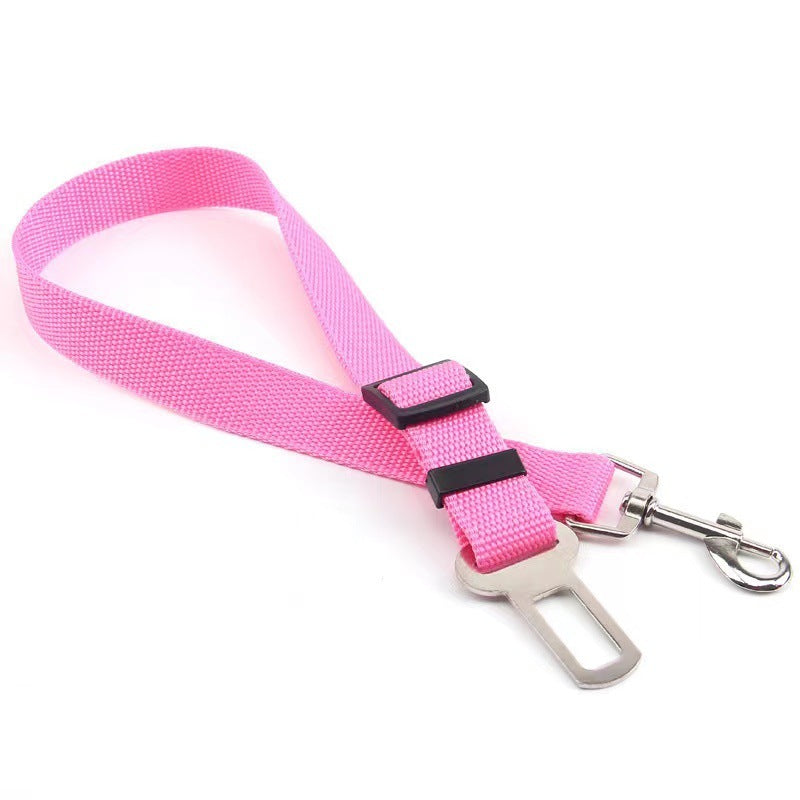 Retractable Dog Car Safety Belt – Adjustable Pet Seatbelt with Buckle for Vehicle Travel COL6