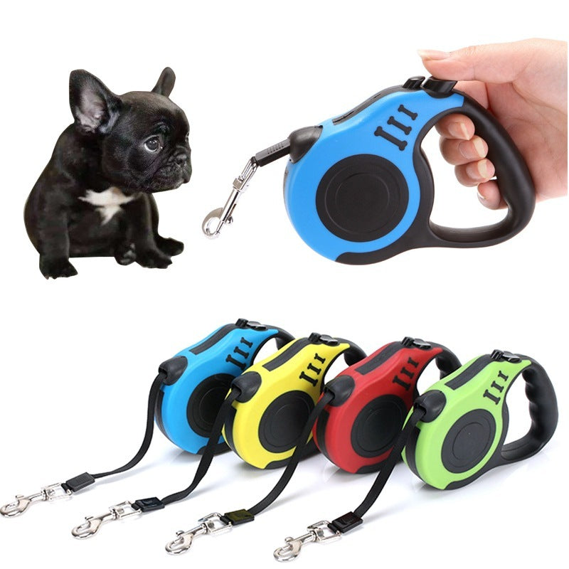 Automatic Telescopic Pet Leash – Retractable Traction Rope for Dogs & Cats COL4