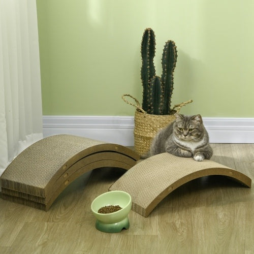 PawHut Cat Scratching Posts – 4-Pack Reversible Indoor Scratch Pads